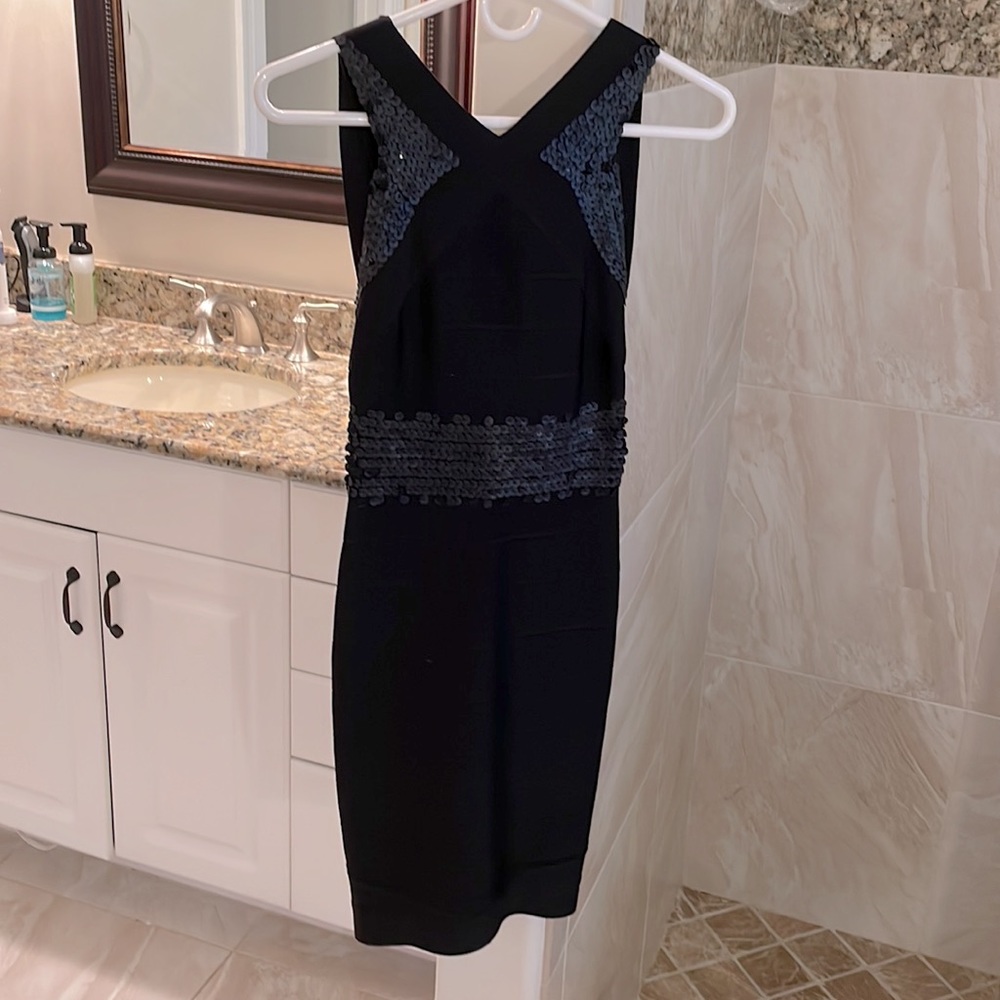 Herve Leger black dress.  XS & stunning!  Worn a couple times, in good condition